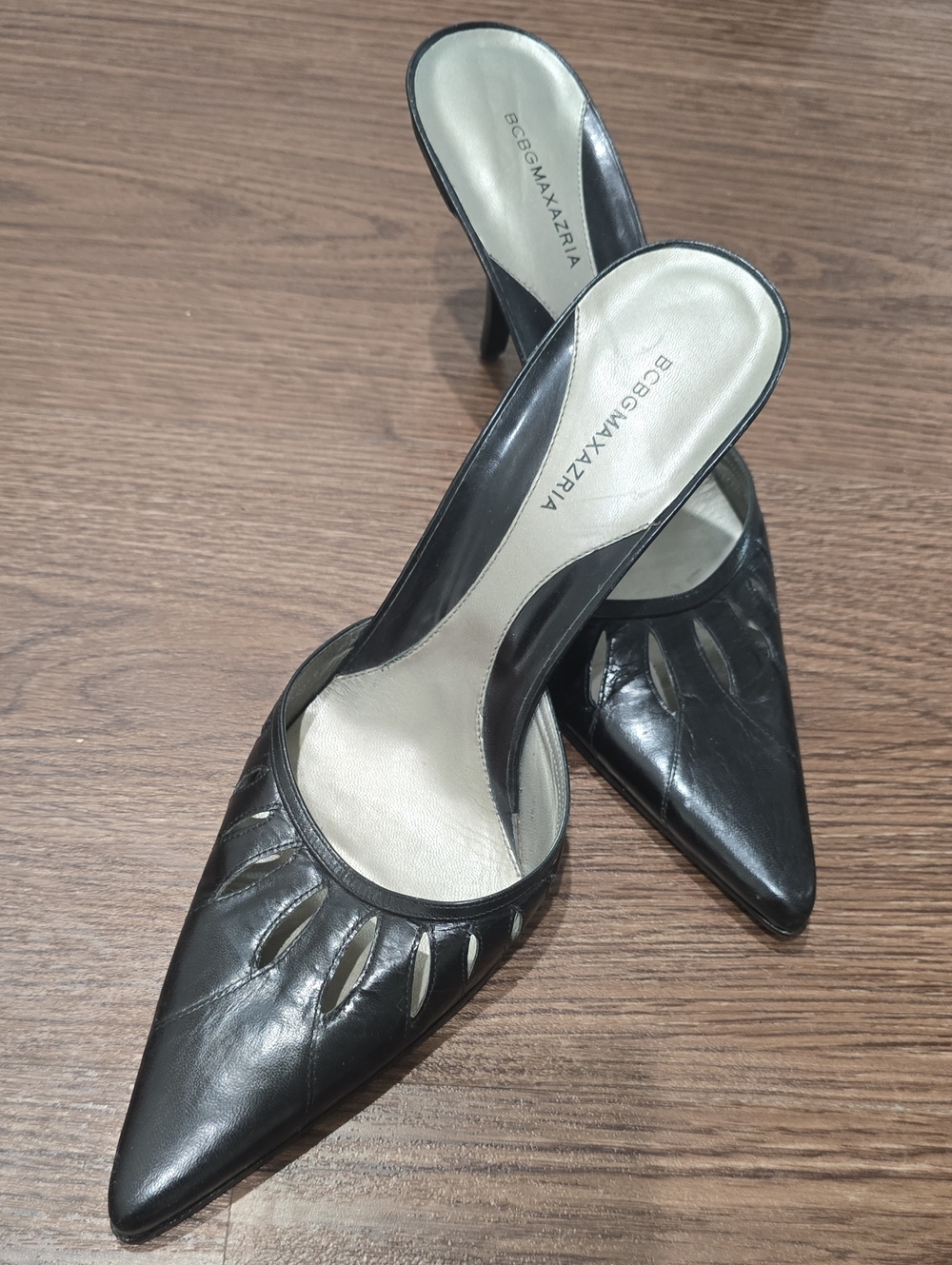 BCBGMaxAzria black -Heel, vintage Mules size 40